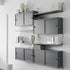String System Wall Ladder Acrylic Glass 50x30cm